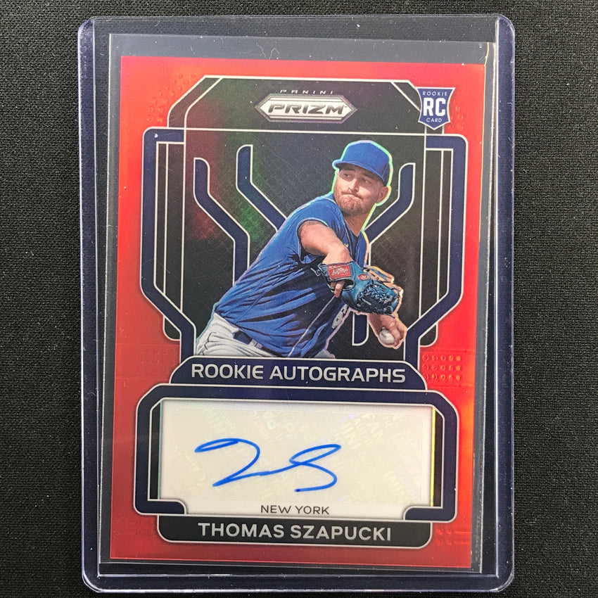 2022 Prizm Thomas Szapucki Rookie Auto Red 6/99