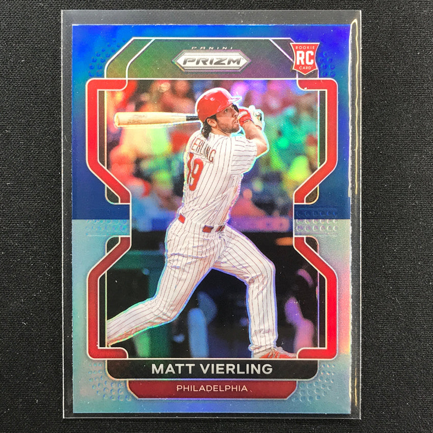 2022 Prizm MATT VIERLING Tier I Rookie Navy Blue Carolina Blue #1