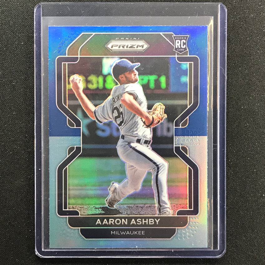 2022 Prizm AARON ASHBY Tier I Rookie Navy Blue Carolina Blue #49