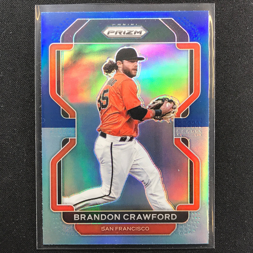 2022 Prizm BRANDON CRAWFORD Tier I Navy Blue Carolina Blue #83