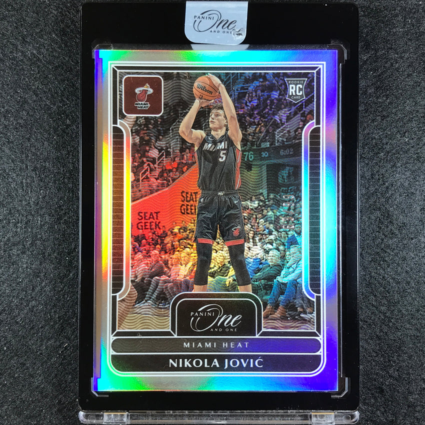 2022-23 One And One Nikola Jovic Rookie Base Silver 63/99