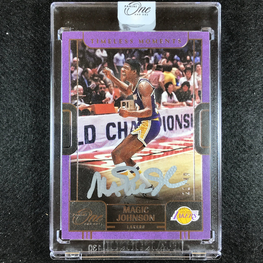 2022-23 One And One Magic Johnson Timeless Moments Vertical Auto 21/49