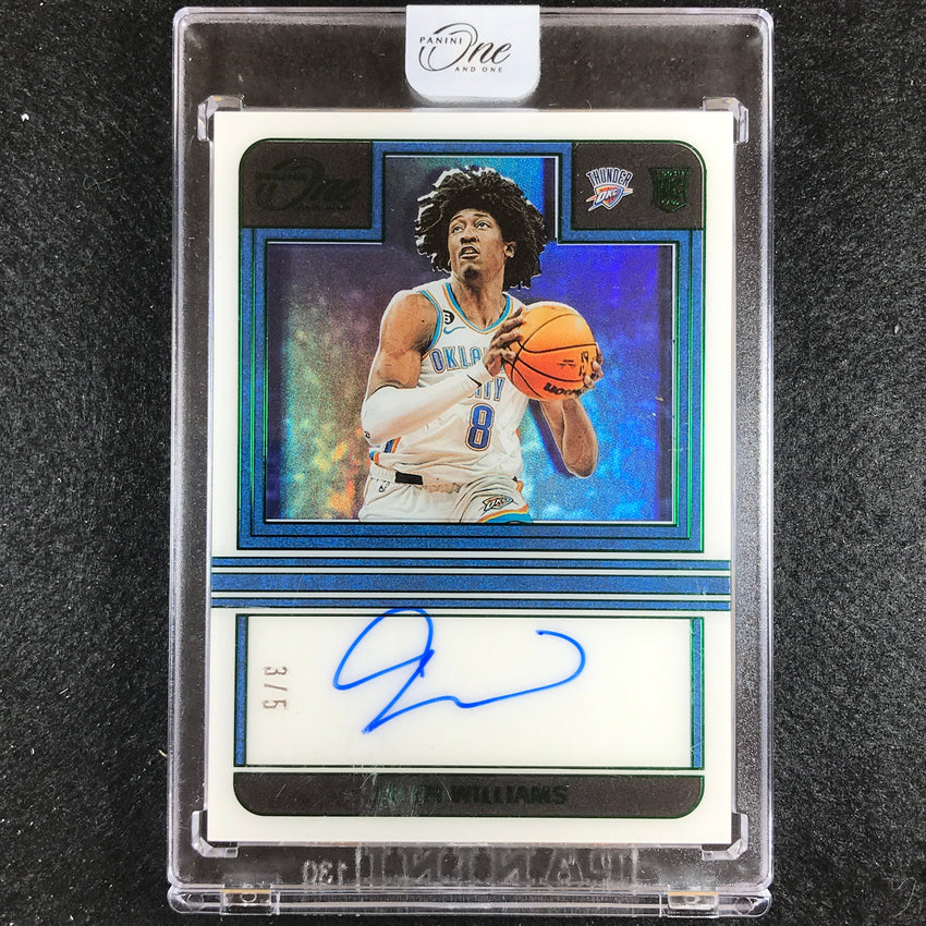 2022-23 One And One Jalen Williams Rookie Autographs Green 3/5