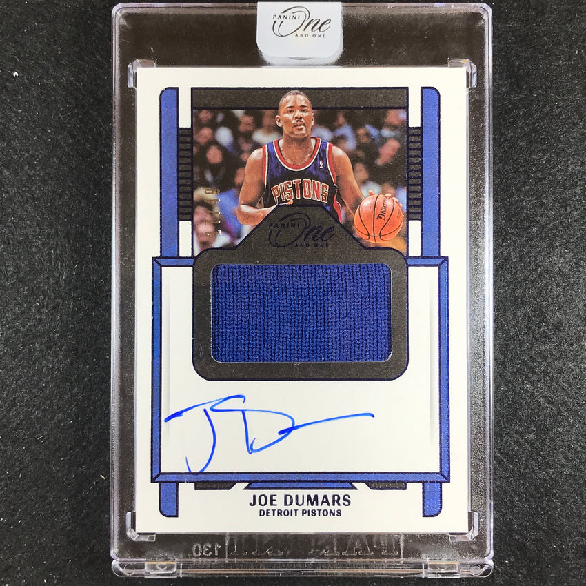 2022-23 One And One Joe Dumars Jersey Autographs Blue 14/49