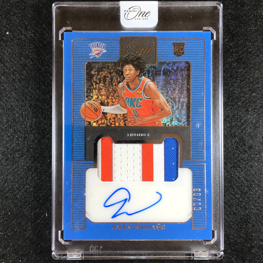 2022-23 One And One Jalen Williams Prime Rookie Patch Auto 69/99