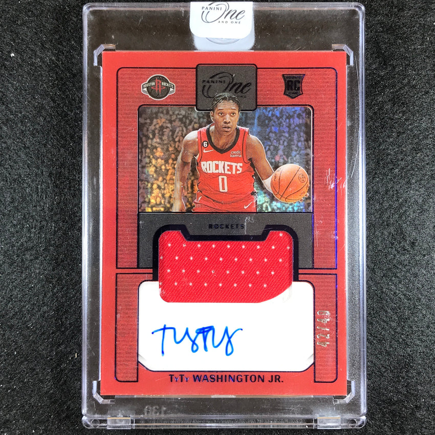 2022-23 One And One Tyty Washington Jr. Prime Rookie Patch Auto Blue 42/49