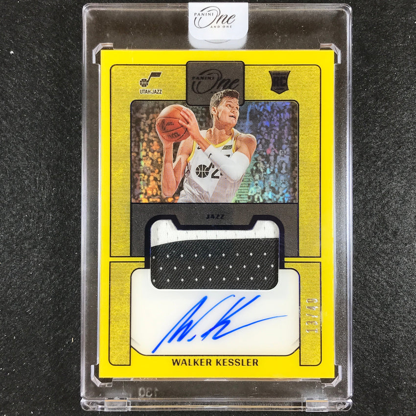 2022-23 One And One Walker Kessler Prime Rookie Patch Auto Blue 13/49