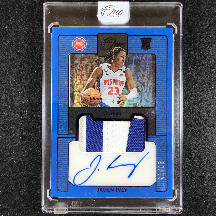 2022-23 One And One Jaden Ivey Prime Rookie Patch Auto Purple 32/35