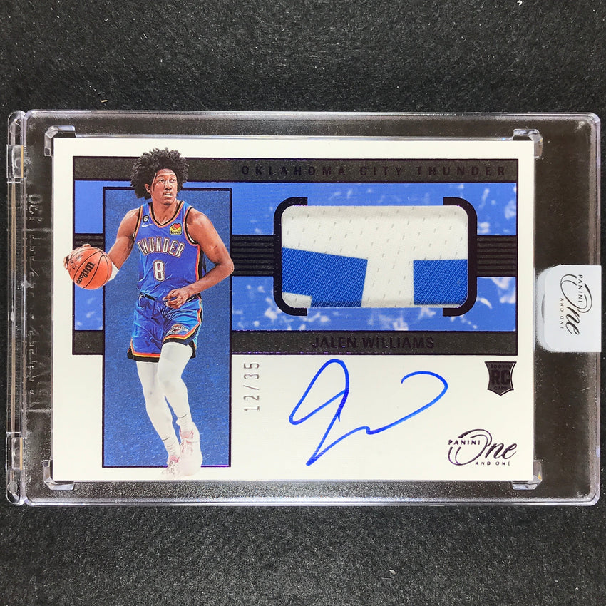 2022-23 One And One Jalen Williams Rookie Patch Auto Purple 12/35