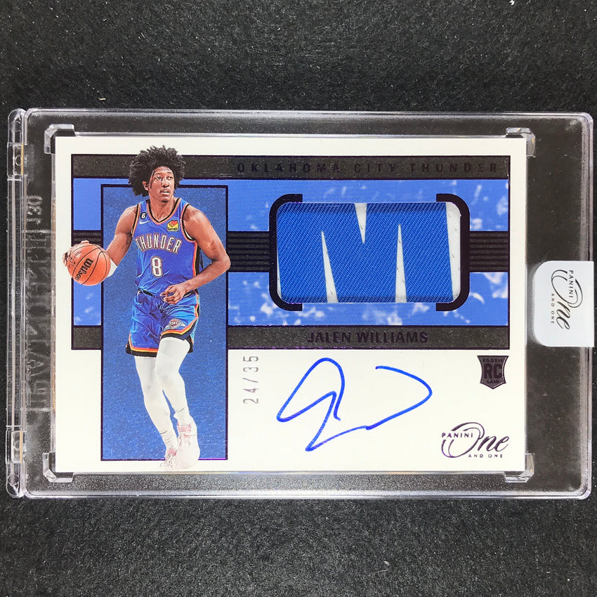 2022-23 One And One Jalen Williams Rookie Patch Auto Purple 24/35