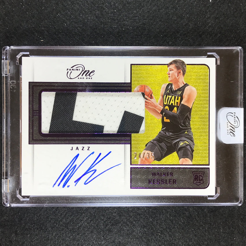 2022-23 One And One Walker Kessler Jumbo Rookie Patch Auto Purple 24/35