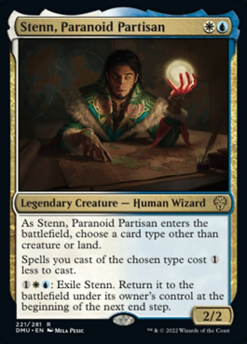 Stenn, Paranoid Partisan - 221 /281 - Rare - FOIL 