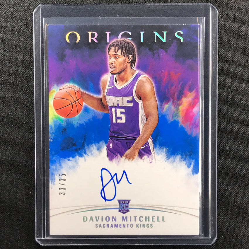 2021-22 Origins Davion Mitchell Rookie Autograph Blue 33/35