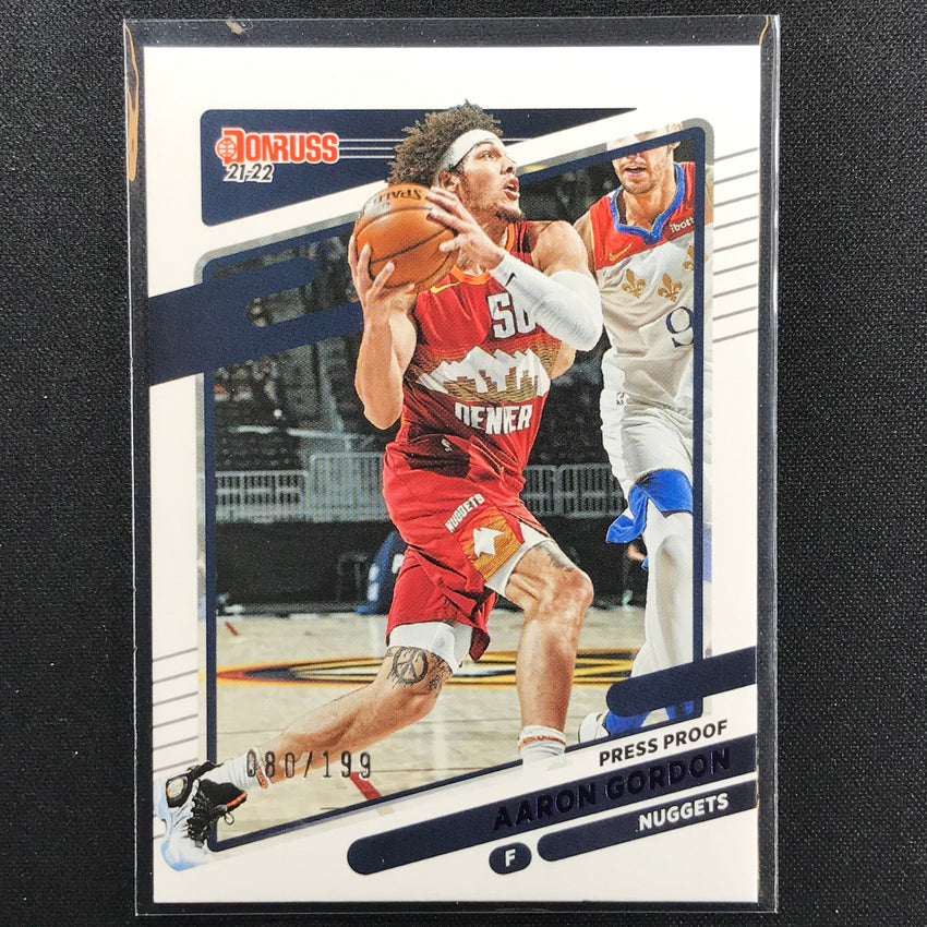 2021-22 Donruss Aaron Gordon Purple Press Proof /199
