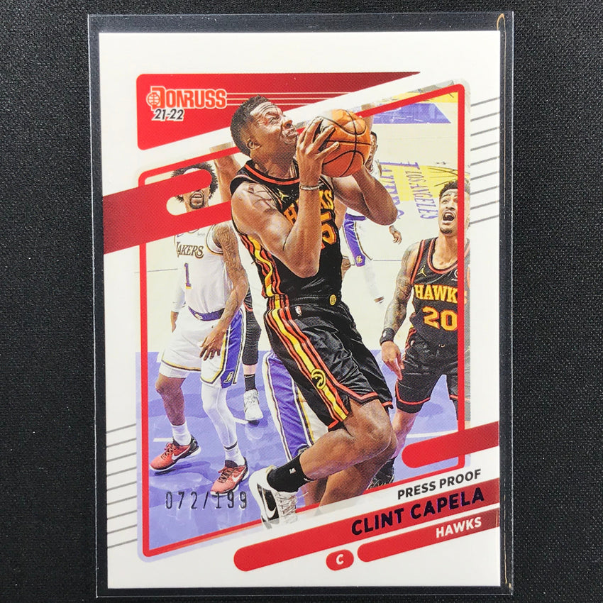 2021-22 Donruss Clint Capela Purple Press Proof /199