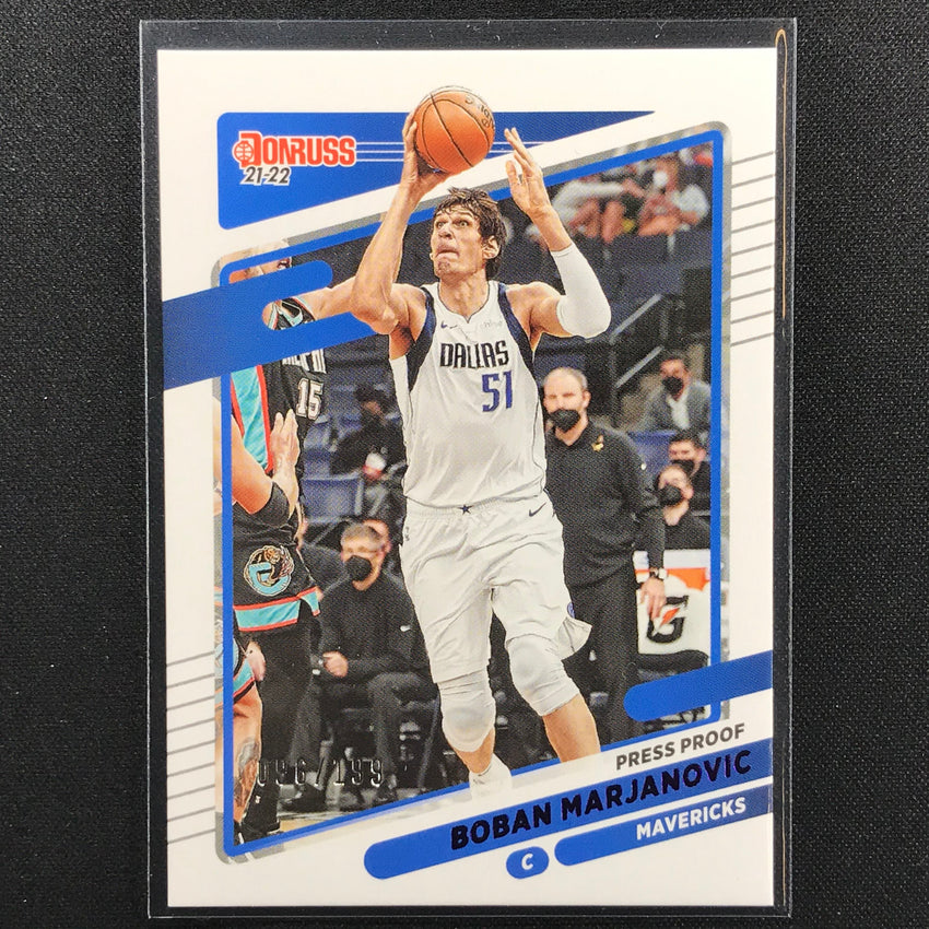 2021-22 Donruss Boban Marjanovic Purple Press Proof /199