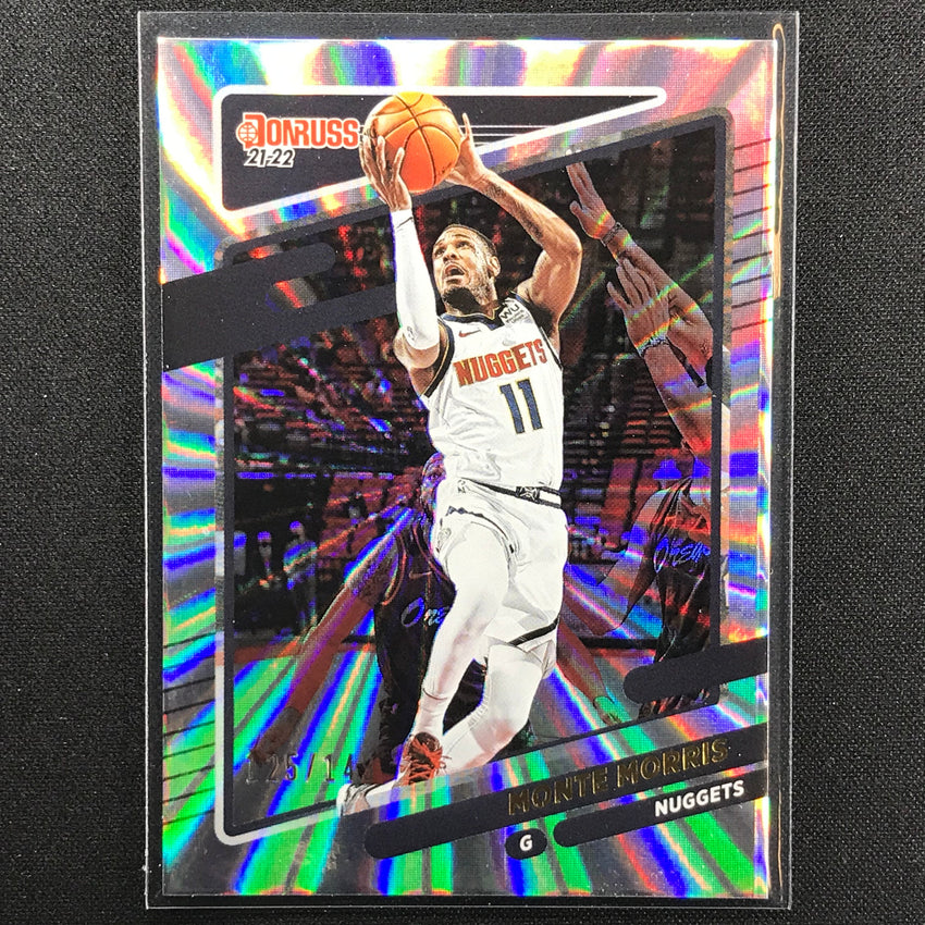 2021-22 Donruss Monte Morris Holo Laser /149