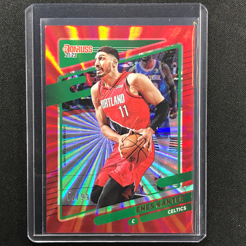 2021-22 Donruss Enes Kanter Red Holo Laser /99