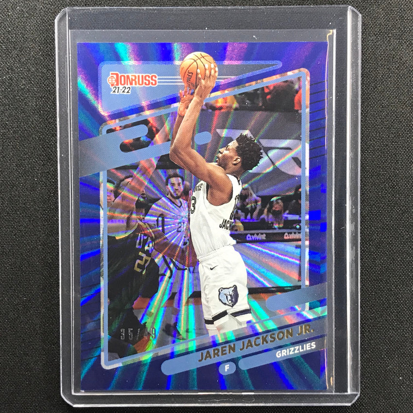 2021-22 Donruss Jaren Jackson Jr. Blue Holo Laser 35/49