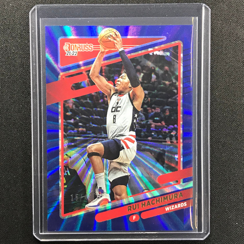 2021-22 Donruss Rui Hachimura Blue Holo Laser 15/49
