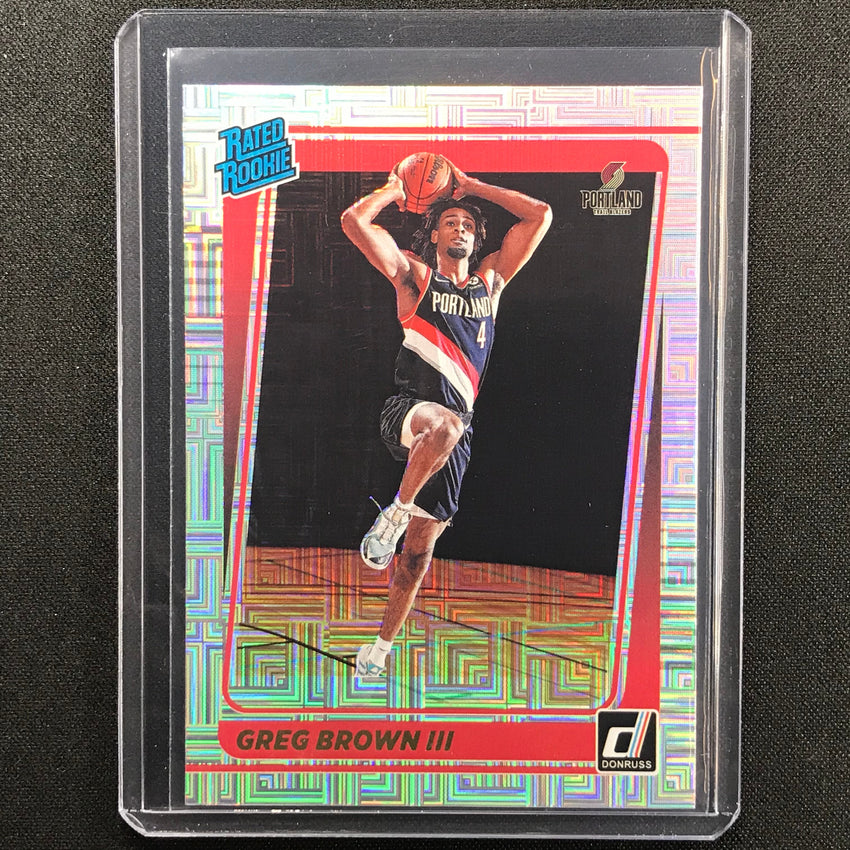 2021-22 Donruss GREG BROWN III Choice Rated Rookie Infinite #245