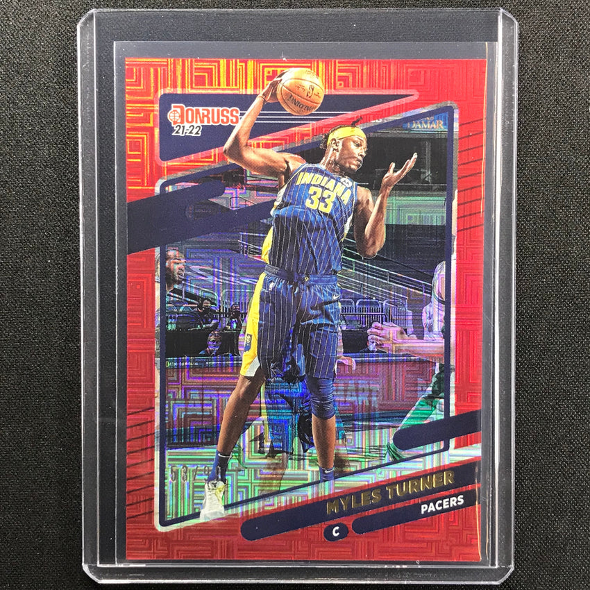 2021-22 Donruss Myles Turner Choice Red 53/99