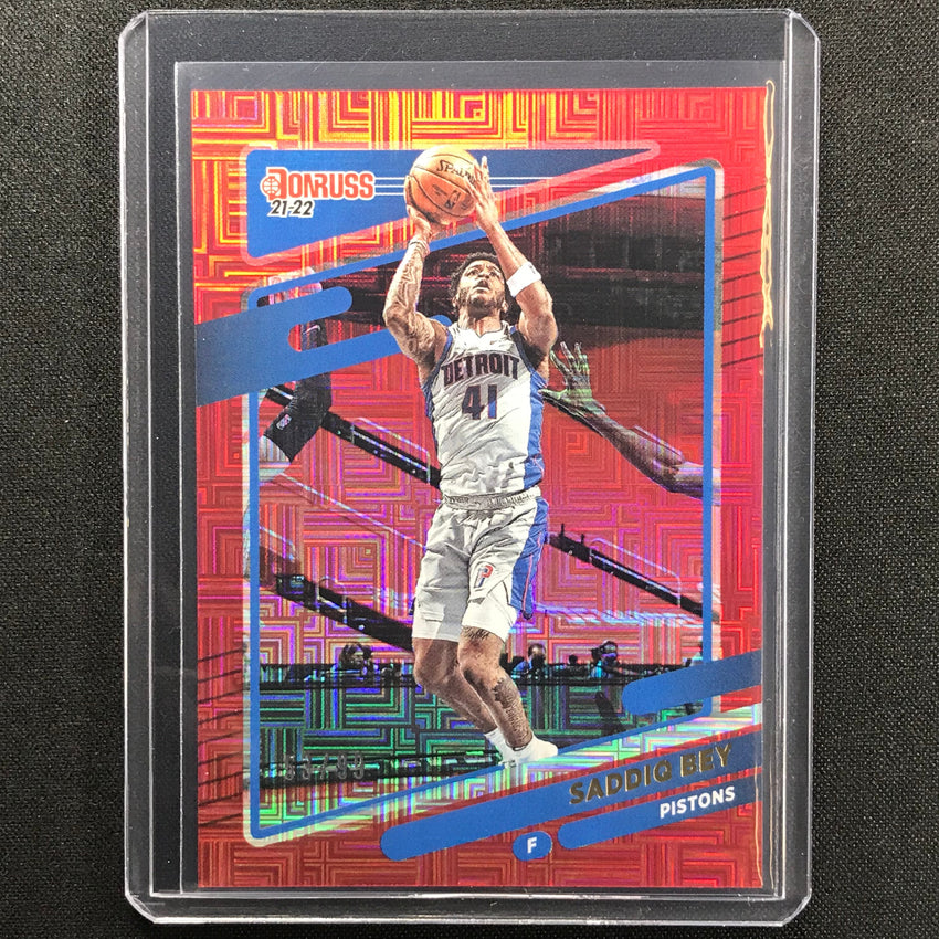 2021-22 Donruss Saddiq Bey Choice Red 53/99