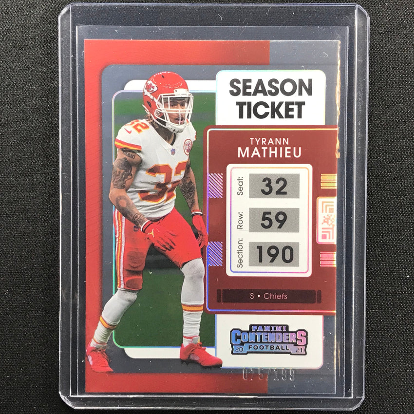 2021 Contenders Tyrann Mathieu Season Ticket Silver 75/199