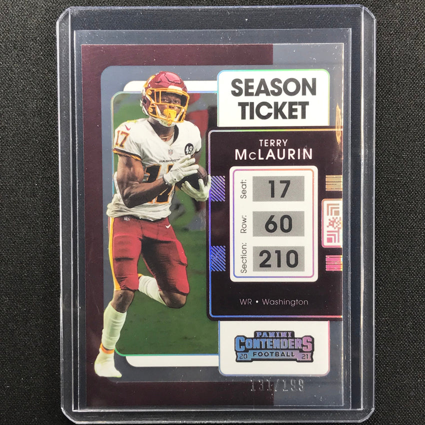 2021 Contenders Terry Mclaurin Season Ticket Silver 131/199