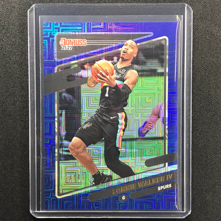2021-22 Donruss Lonnie Walker Iv Choice Blue 12/49