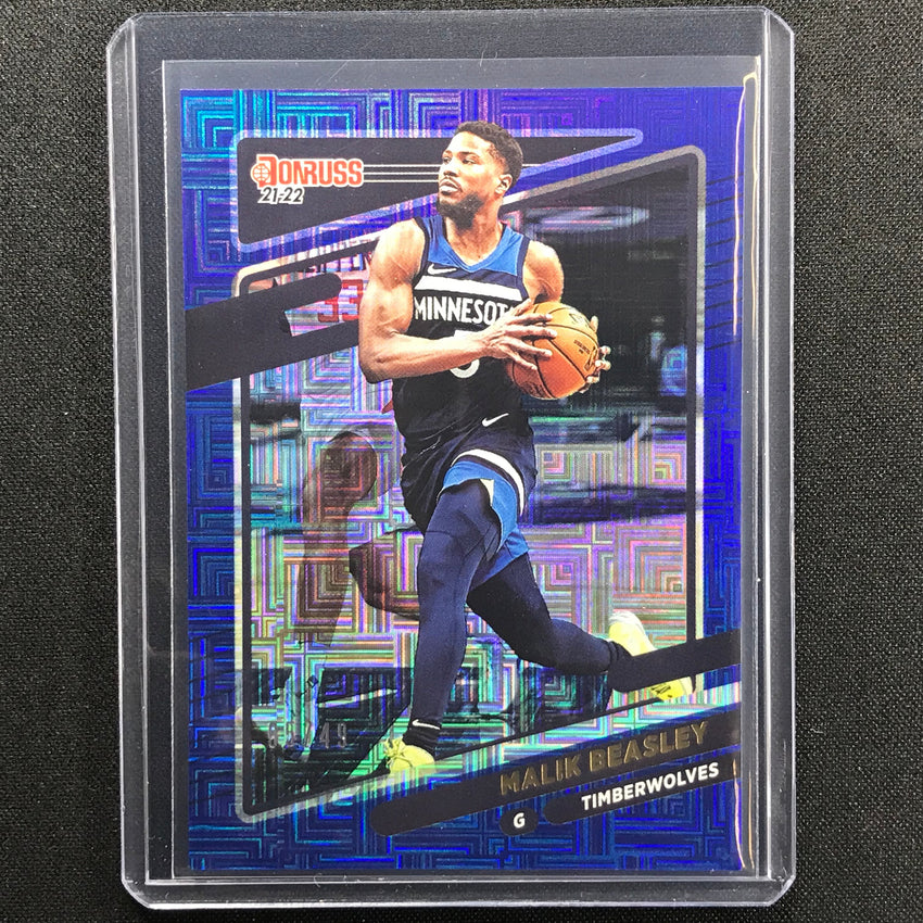 2021-22 Donruss Malik Beasley Choice Blue 5/49