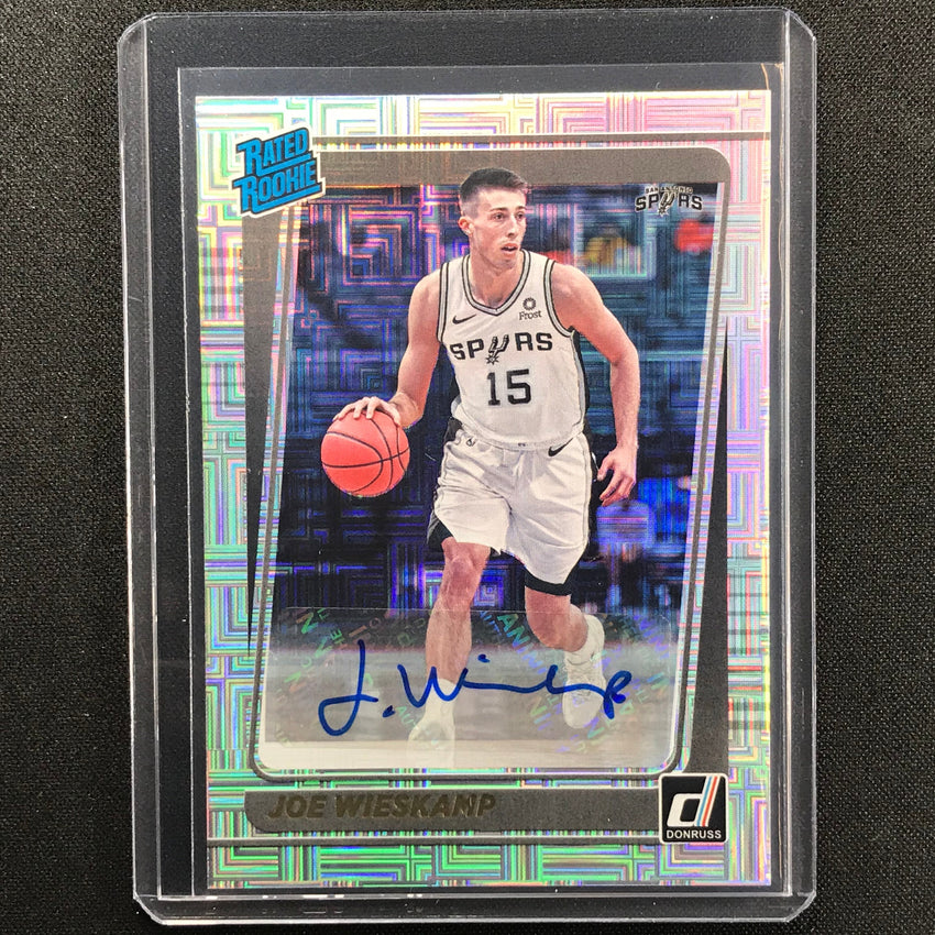 2021-22 Donruss Joe Wieskamp Choice Rated Rookie Signatures Auto No 230 A