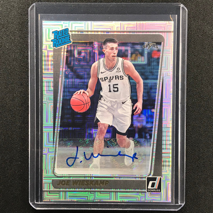 2021-22 Donruss Joe Wieskamp Choice Rated Rookie Signatures Auto No 230 B