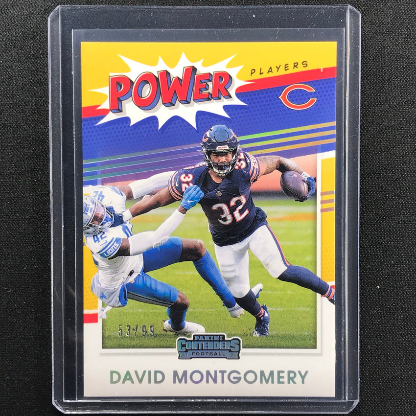 2021 Contenders David Montgomery Power Players Silver 53/99