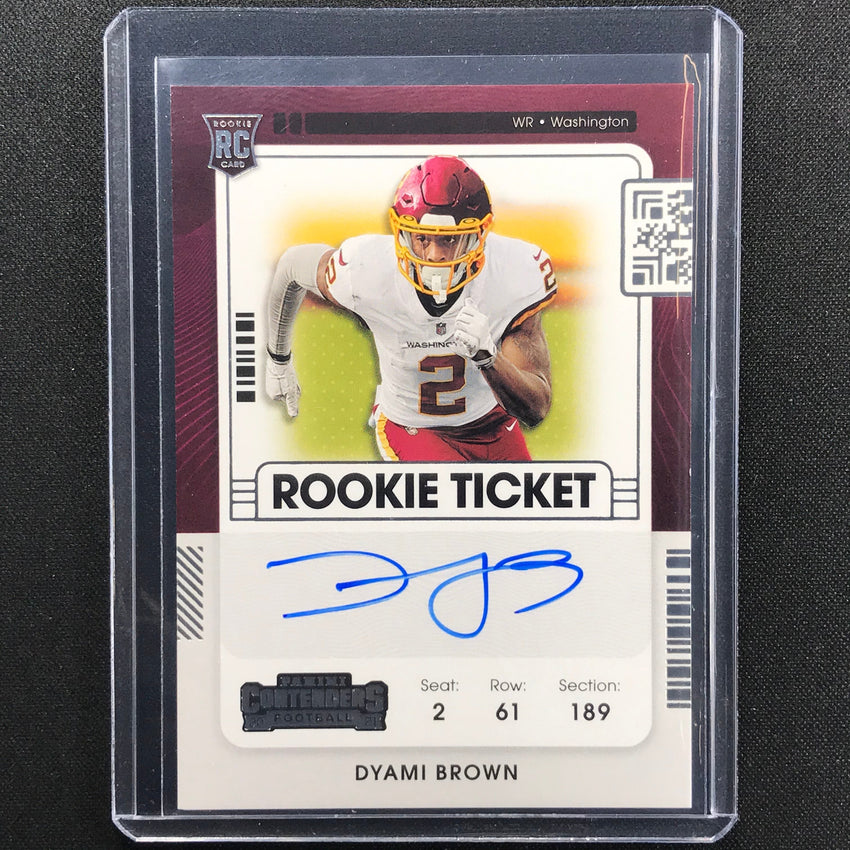 2021 Contenders DYAMI BROWN Rookie Ticket RPS Auto #125