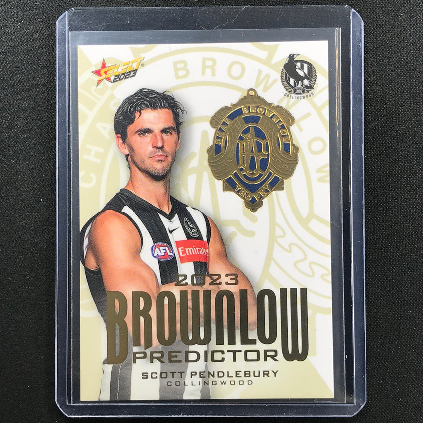 2023 Footy Stars Scott Pendlebury Brownlow Predictor Gold 60/260