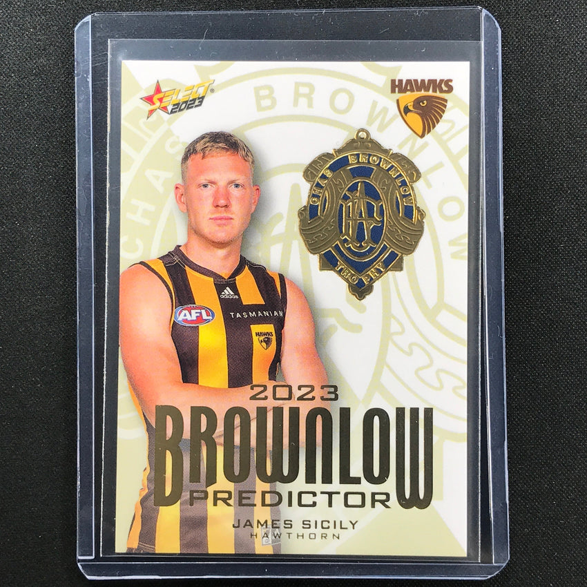 2023 Footy Stars James Sicily Brownlow Predictor Gold 201/260