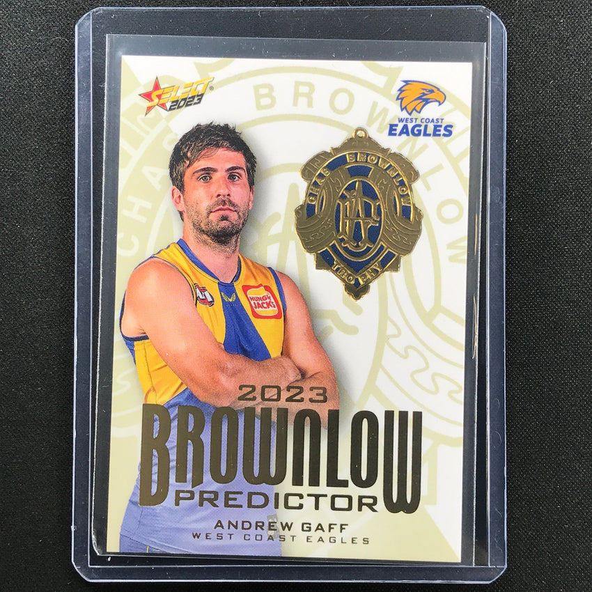 2023 Footy Stars Andrew Gaff Brownlow Predictor Gold 258/260