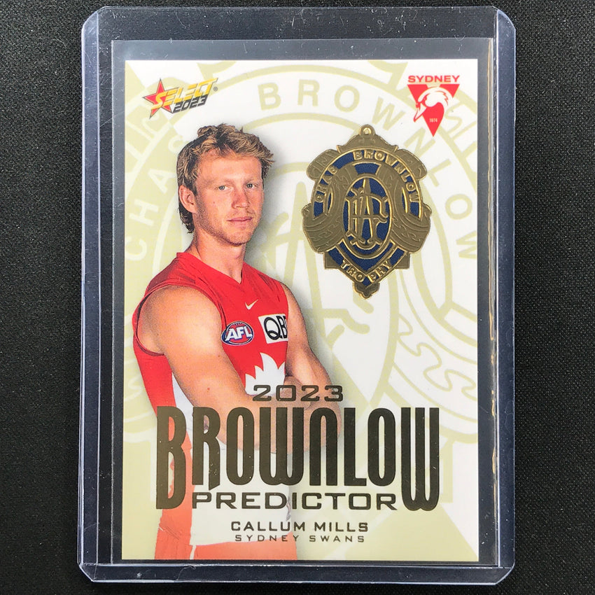 2023 Footy Stars Callum Mills Brownlow Predictor Gold 106/260