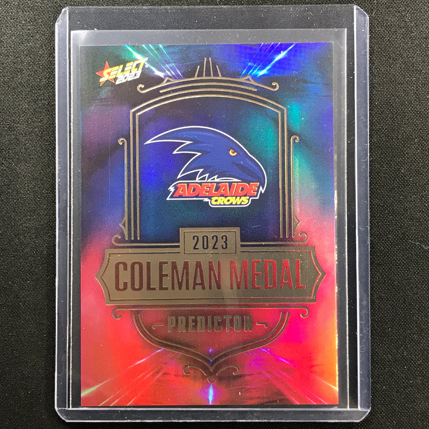 2023 Footy Stars Adelaide Crows Coleman Medal Predictor Gold 63/260