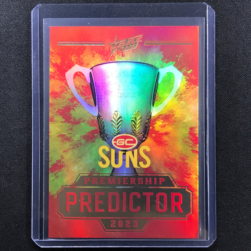 2023 Footy Stars Gold Coast Suns Premiership Predictor Gold 107/260