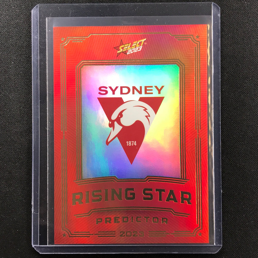 2023 Footy Stars Sydney Swans Rising Star Predictor Gold 005/260