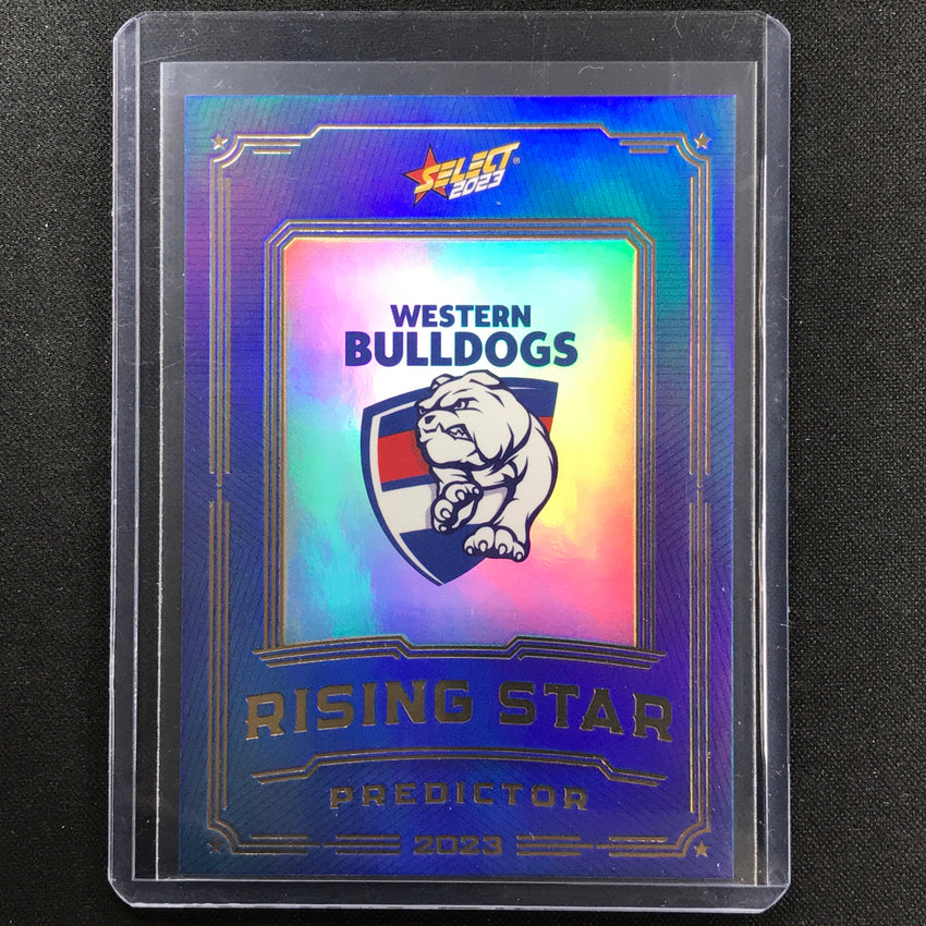 2023 Footy Stars Western Bulldogs Rising Star Predictor Gold 181/260