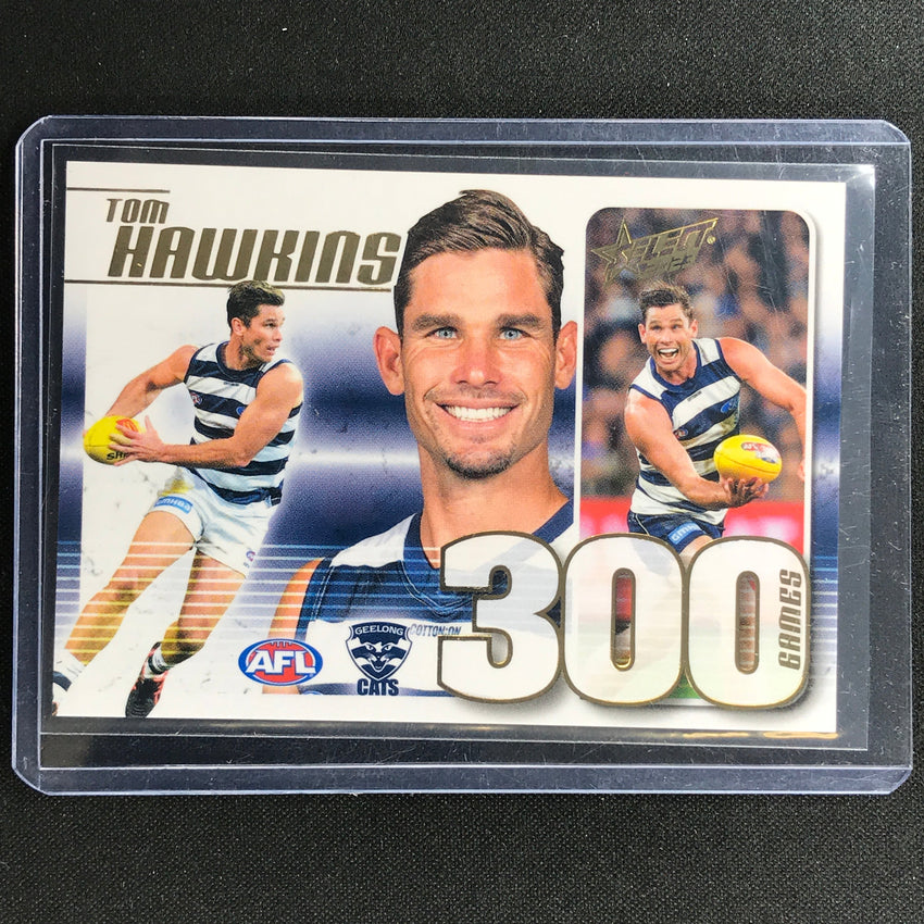 2023 Footy Stars Tom Hawkins 300 Game Case Card No 269