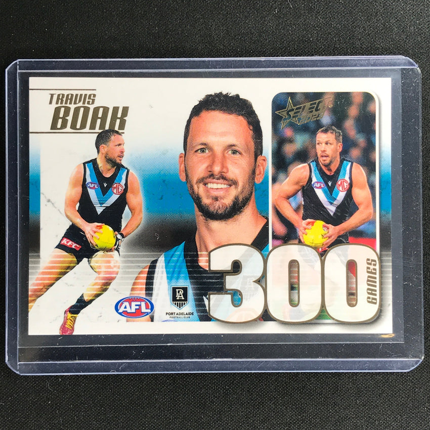 2023 Footy Stars Travis Boak 300 Game Case Card No 136