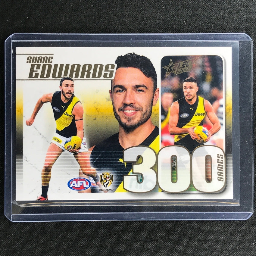 2023 Footy Stars SHANE EDWARDS 300 Game Case Card #300