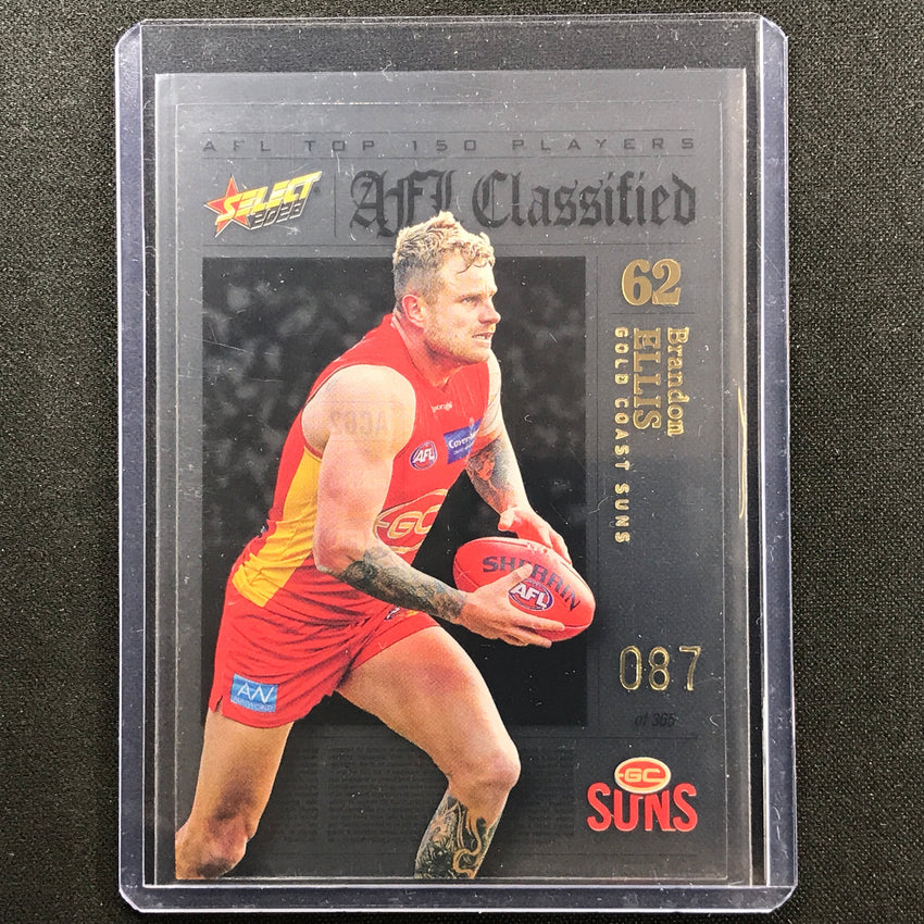 2023 Footy Stars Brandon Ellis Afl Classified No 62 87/365
