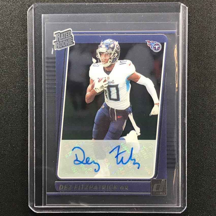 2021 Clearly Donruss DEZ FITZPATRICK Rated Rookie Autograph #83