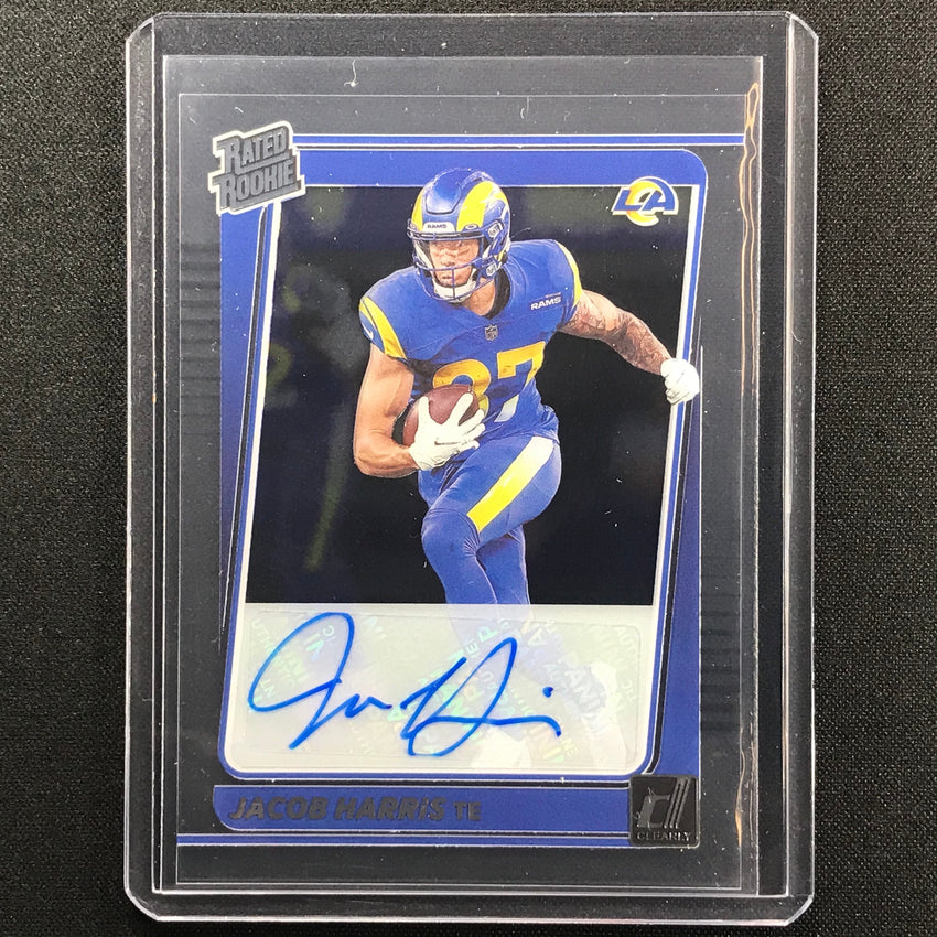 2021 Clearly Donruss JACOB HARRIS Rated Rookie Autograph #90