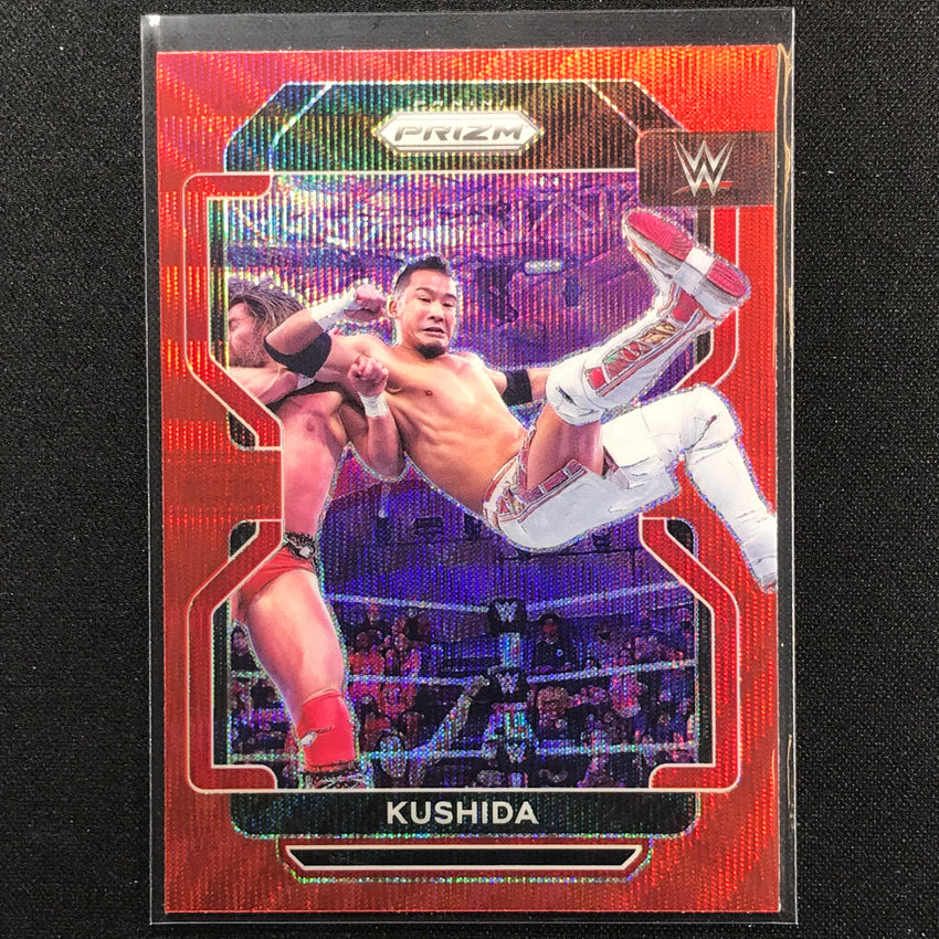 2022 Prizm KUSHIDA Vertical Ruby Wave #133